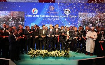 Ağrı’da modernizasyonu tamamlanan Gürbulak Sınır Kapısı’nın açılış programında, ticaret hacmini