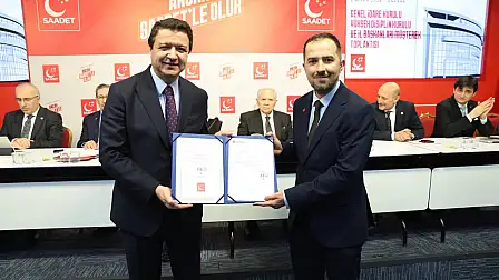 Saadet Partisi Ağrı İl Başkanlığı’nda yapılan değişiklikle birlikte yeni il