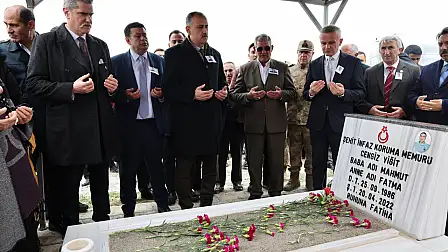 Ağrı’da şehit infaz koruma memuru Cengiz Yiğit için düzenlenen anma