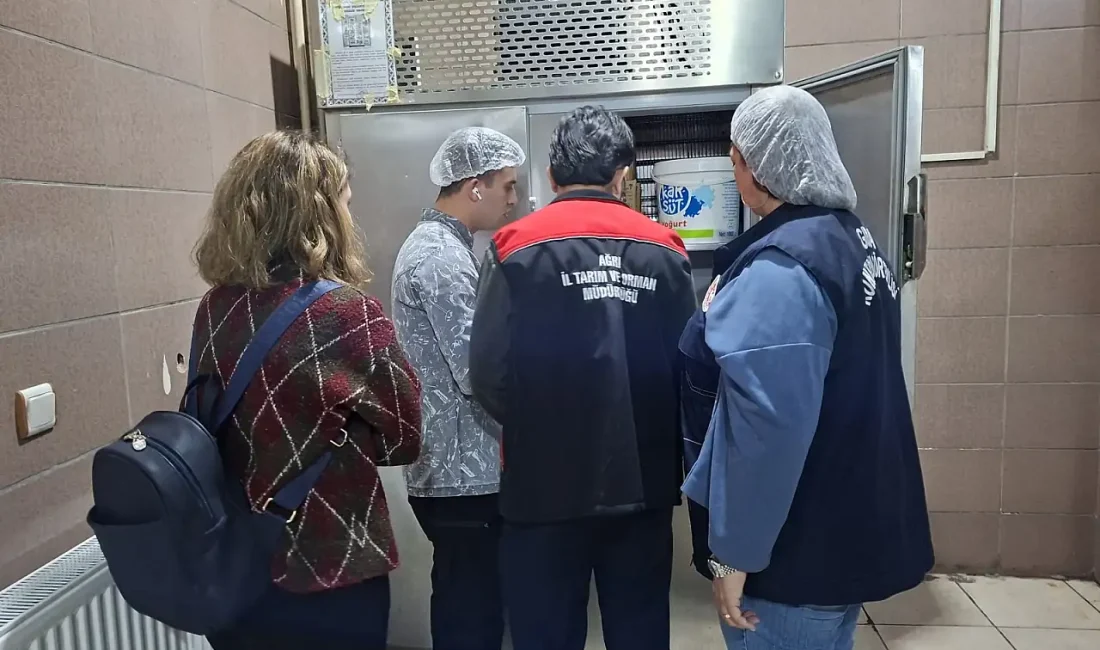 Ağrı genelinde eğitim gören binlerce gencin her gün tükettiği yemeklerin